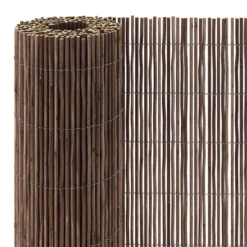 Garden World Shop -Garden World Shop natural wicker garden screen h 1 5m w 3m5059340672496 37c