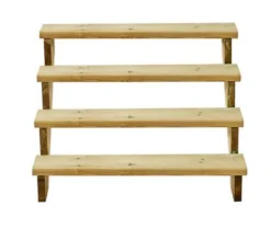 Garden World Shop -Garden World Shop richard burbidge redwood deck step w 1066mm t 40mm set of 65000473080368 01c BQ