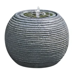 Garden World Shop -Garden World Shop solar powered spherical water feature h 30cm5053844311899 01c bq